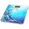 MESKO Daltin 30 x 30 cm modrá - elektronická sklenená kúpeľňová váha