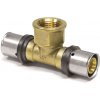 PipeTec Mosadzná lisovacia spojka T 32x3 / 1/2