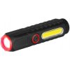 Svietidlo Strend Pro Flashlight, COB LED 120 lm, 35x35x132mm, USB nabíjanie