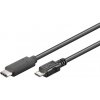 PremiumCord ku31cb06bk USB-C/male - USB 2.0 Micro-B/Male, 0,6m, černý