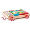 Woody 90913 Vozík s kockami 35 ks