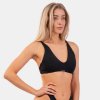 NEBBIA Trojuholníkové Bralette plavky s vypchávkami 457 - Čierna - M