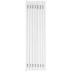 Regnis Lazur LA, vykurovacie teleso 540x1000mm so stredovým pripojením 50mm, 766W, biela matná, LAZURLA/1000/540/D5/WHITE