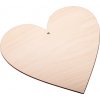 Drevená ozdoba 10 cm - srdce (drevené polotovary na kreatívne práce)