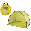Teddies Stan plážový s UV filtrom 100x70x80cm samorozkladací polyester/kov obdĺžnik žltý v látkovej taške