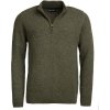 Barbour Essential Tisbury Half Zip Knitted Jumper — Dark Seaweed - XXL