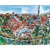 ZUTY Maľovanie podľa čísel - FAREBNÁ BARCELONA Rámovanie: vypnuté plátno na rám, Rozmer: 40x50 cm