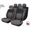 Autopoťahy Perfetto SL Škoda Octavia II čierna/sivá