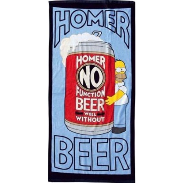 Detská osuška United Labels Homer Simpson Beer froté 75 x 152 od 10,8 € -  Heureka.sk