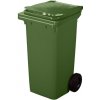Plastová nádoba na odpad ELKOPLAST 120 l - zelená C