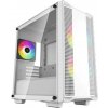 DEEPCOOL Case CC360 WH ARGB, mATX, Průhledná bočnice, 3x120mm Fan, bílá