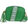 NovaKabelka.sk Bala Verde s prídavným popruhom III kožená talianska crossbody kabelka zelená