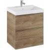 Elita Look skrinka 60x44.9x63.5 cm závesná kúpeľňová skrinka pod umývadlo dub RE010601027050