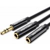 Vention 3,5 mm Male to 2× 3,5 mm Female Stereo Splitter Cable 0,3 m Black ABS Type BBSBY