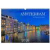 Amsterdam am Tag und bei Nacht (Wandkalender 2026 DIN A3 quer), CALVENDO Monatskalender