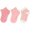 STERNTALER Ponožky krátke 3 ks v balení ružová dievča veľ. 22 12-24m 8322430-748-22