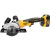 DeWALT DCS571P2 - AKU bezuhlíková okružná píla 18V, 115mm, 2×AKU 5,0Ah, nabíjačka, kufor TSTAK™