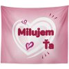 Sablio deka Miluji tě srdce 150x120