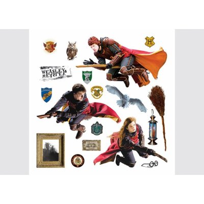 AG Design Nálepky na stenu Harry Potter Znaky Print film, 30x30 cm