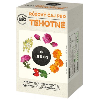 Leros Ružový čaj pre tehotné BIO bylinný čaj 20 x 2 g