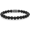 REBEL & ROSE náramok Black Velvet Vintage RR-80102-V