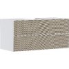 Hansgrohe Xevolos E - Umývadlová skrinka 118x56x55 cm, 2 zásuvky, matná biela/bronz 54193390