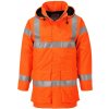 PORTWEST HI-VIS BIZFLAME S774 / Nehorľavá reflexná bunda do dažďa, antistatická - HV oranžová L