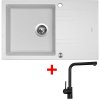 Sinks LINEA 780 XC Milk + Elka čierna matná