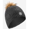 WEDZE Pletená čiapka Fur Virgin tmavosivá M 56-59 cm