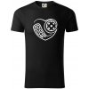 Florbal love - Tričko z organickej bavlny - 2XL ( Čierna )