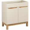Comad Bali Cashmere skrinka 80x46x84 cm kúpeľňová skrinka pod úmývadlo stojaca béžová BALI CASHMERE 82-80-46-2D