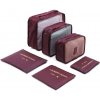 KUFREPLUS Cestovné organizéry LP13755 vínová 6 ks