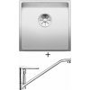 Blanco CLARON 400-IF InFino nerez Durinox 523389 + Deante CORIO BFC 060M chróm
