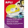 Etikety univerzálne na CD/DVD priemer 114mm Agipa 100 hárkov