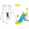 Smoby set detská šmykľavka Toboggan KS dĺžka 150 cm a hojdačka s kovovou konštrukciou 310269-14