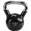 Kettlebell s chromovaným úchopem HMS KTC 12 kg černý
