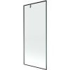 MEXEN/S - Next vaňová zástena FIX 80 x 150, čierna vzor, grafit metal 895-080-000-00-70-95