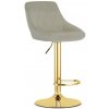 Dobse Barová stolička KAST béžová (ivory)/zlatá
