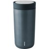 Stelton Cestovný hrnček TO GO CLICK 400 ml, tmavomodrá metalíza