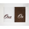 EUROFIRANY BAVLNENÝ UTERÁK ONA/ON SADA 2KS 50X90 CM VIACFAREBNÁ