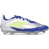 Chlapčenské futbalové kopačky outdoorové ADIDAS-F50 League Messi Jr FG/MG silver metallic/solar yellow/lucid blue Strieborná 37 1/3
