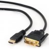 Gembird prepojovací kábel HDMI M/M - DVI M/M 1,8m CC-HDMI-DVI-6