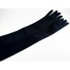 Dámske spoločenské rukavičky - čierna - dĺžka 45 cm