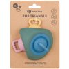 PETITE&MARS Hračka silikónová Pop Up Triangle Misty Green 10m+