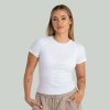 GymBeam Dámske tričko Ribbed White - STRIX Veľkosť: L 93790-4-L