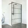 ROTH WALK IN LINE PHILLY LOFT HORIZON 140cm bezdverový sprchový kút / sprchová stena samostatná, profil čierny, sklo číre, PLH 14020 NPE