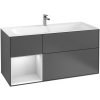 Villeroy & Boch Finion skrinka 119.6x49.8x59.1 cm závesná kúpeľňová skrinka pod umývadlo antracitová F060MTGK