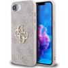 Guess PU 4G Metal Logo Zadní Kryt pro iPhone SE4 Pink