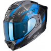 Helma SCORPION EXO-1500 CARBON AIR PLATTED černo/modrá - XL - Novinky