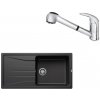 SET192 - Gránitový drez Blanco Sona XL 6 S antracit + Kuchynská batéria Rosan King J385001 chróm